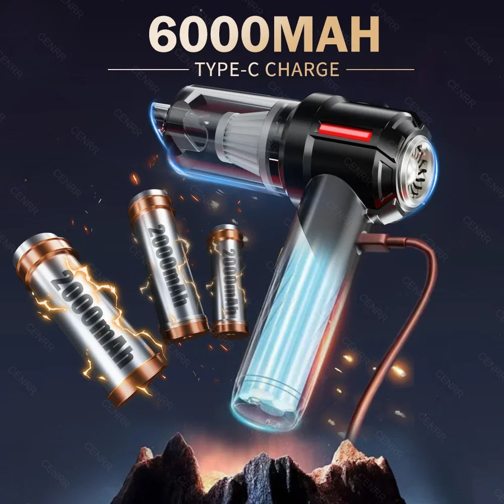 CENRR Cordless Handheld Car Vacuum Cleaner & Mini Blower