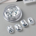 Holographic Square Silvery Nail Art Sequins | DIY Paillette