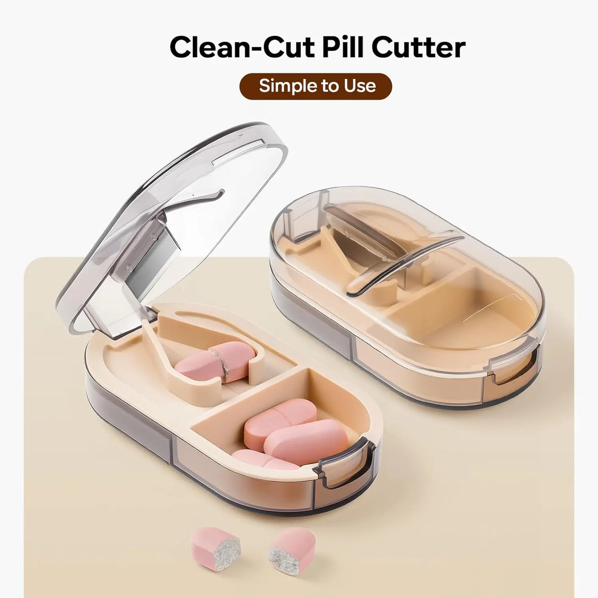 14-Day Pill Organizer & Tablet Cutter Combo Set