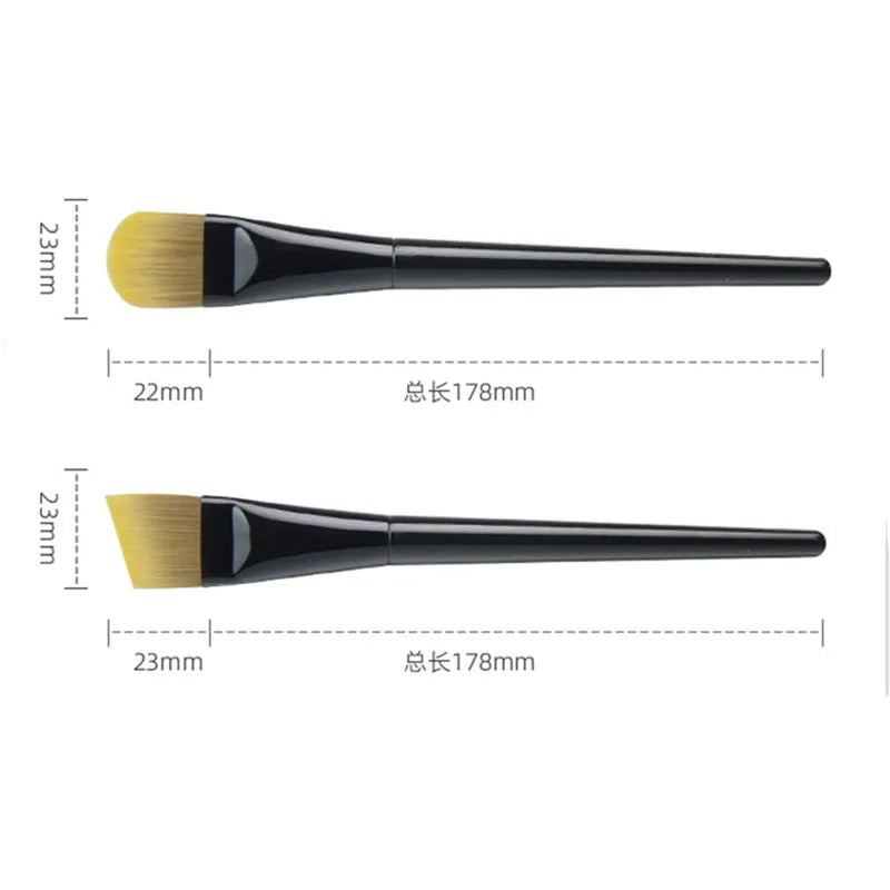 Ultra Thin Flat Head Liquid Foundation Brush | Soft Synthetic
