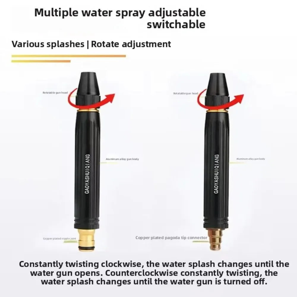High-Pressure Car Wash Water Gun Nozzle | Garden Hose Spray