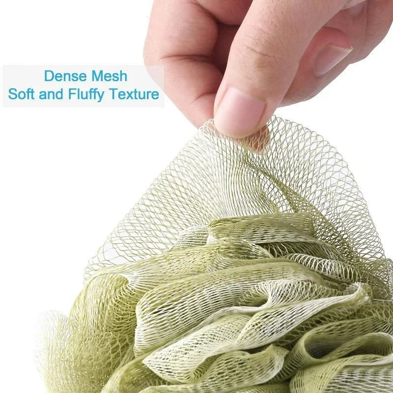 Large Mesh Bath Sponge Ball – Rich Lather Body Scrubber