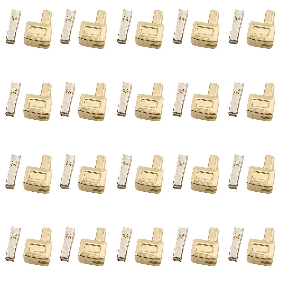 20-Piece Metal Zipper Sliders – Gold Silver Bronze Black #5