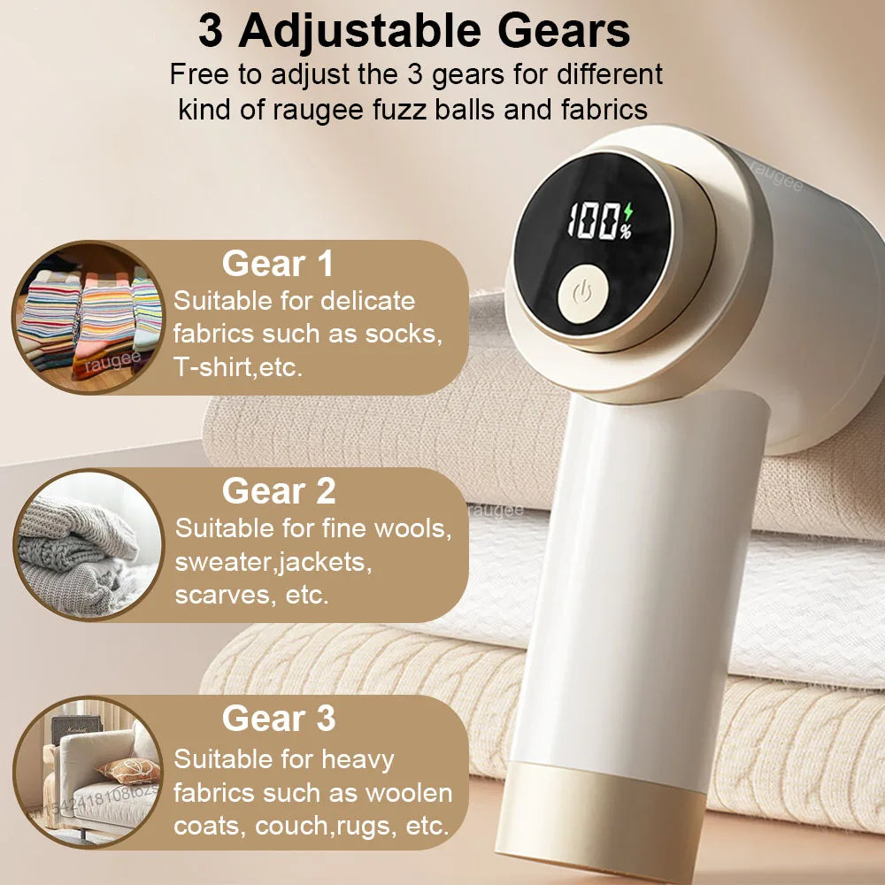 Raugee Electric Lint Remover – USB Rechargeable Fabric Shaver