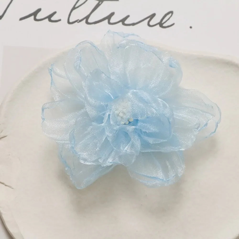 Organza Fabric Flower 75mm – Wedding & DIY Accessories