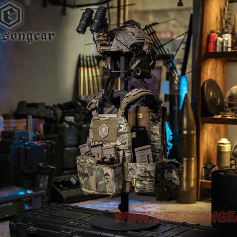 Tactical Vest & Helmet Display Stand | Plate Carrier Holder