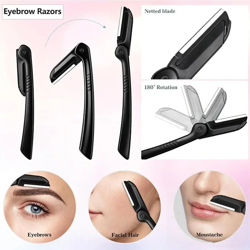 5-in-1 Eyebrow Grooming Kit – Razor, Scissors & Tweezers