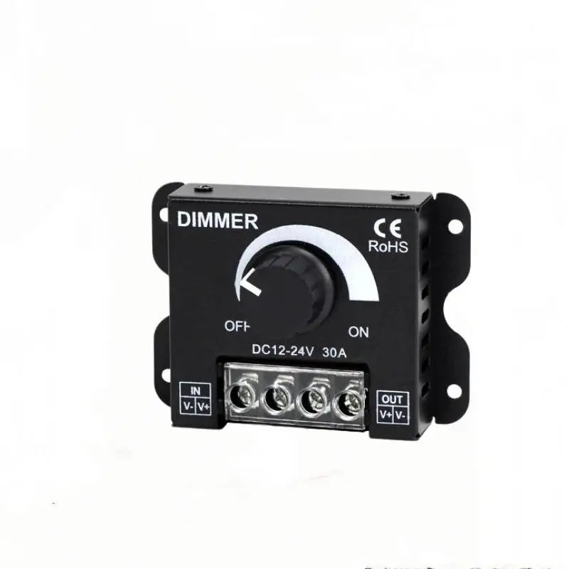 DC 12V 24V 30A PWM LED Dimmer Controller Rotary Knob