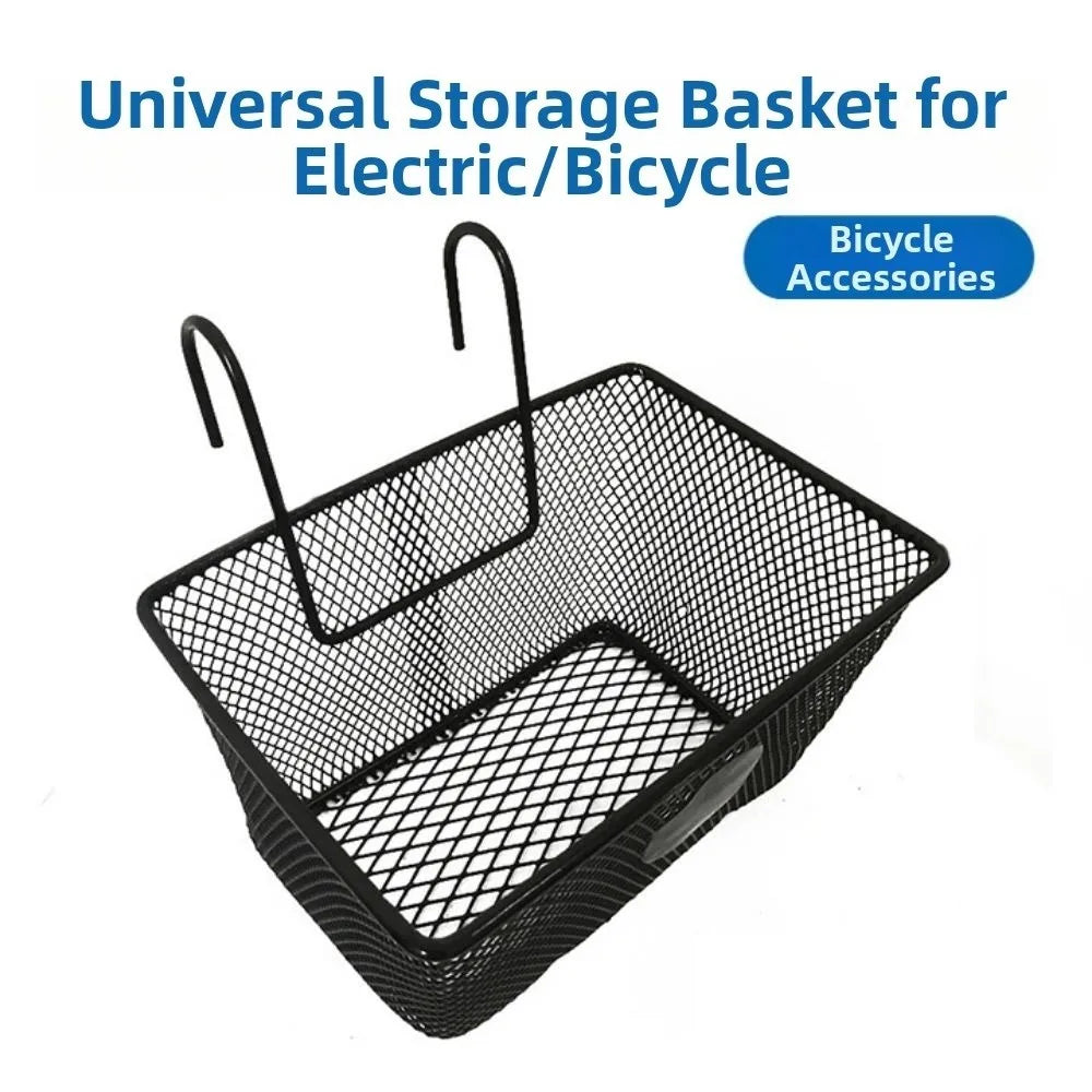 Metal Mesh Bike Front Handlebar Basket – Iron Storage Basket