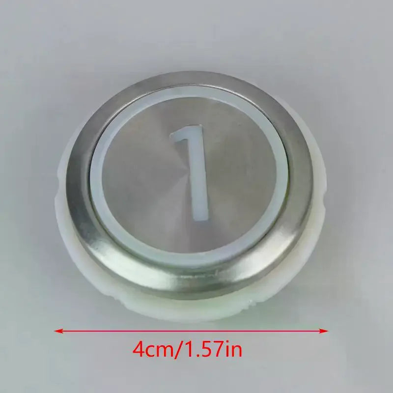 Round Stainless Steel Elevator Button – Floors 1-6 & Up/Down