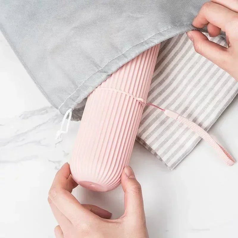 Portable Toothbrush & Toothpaste Holder Travel Storage Case
