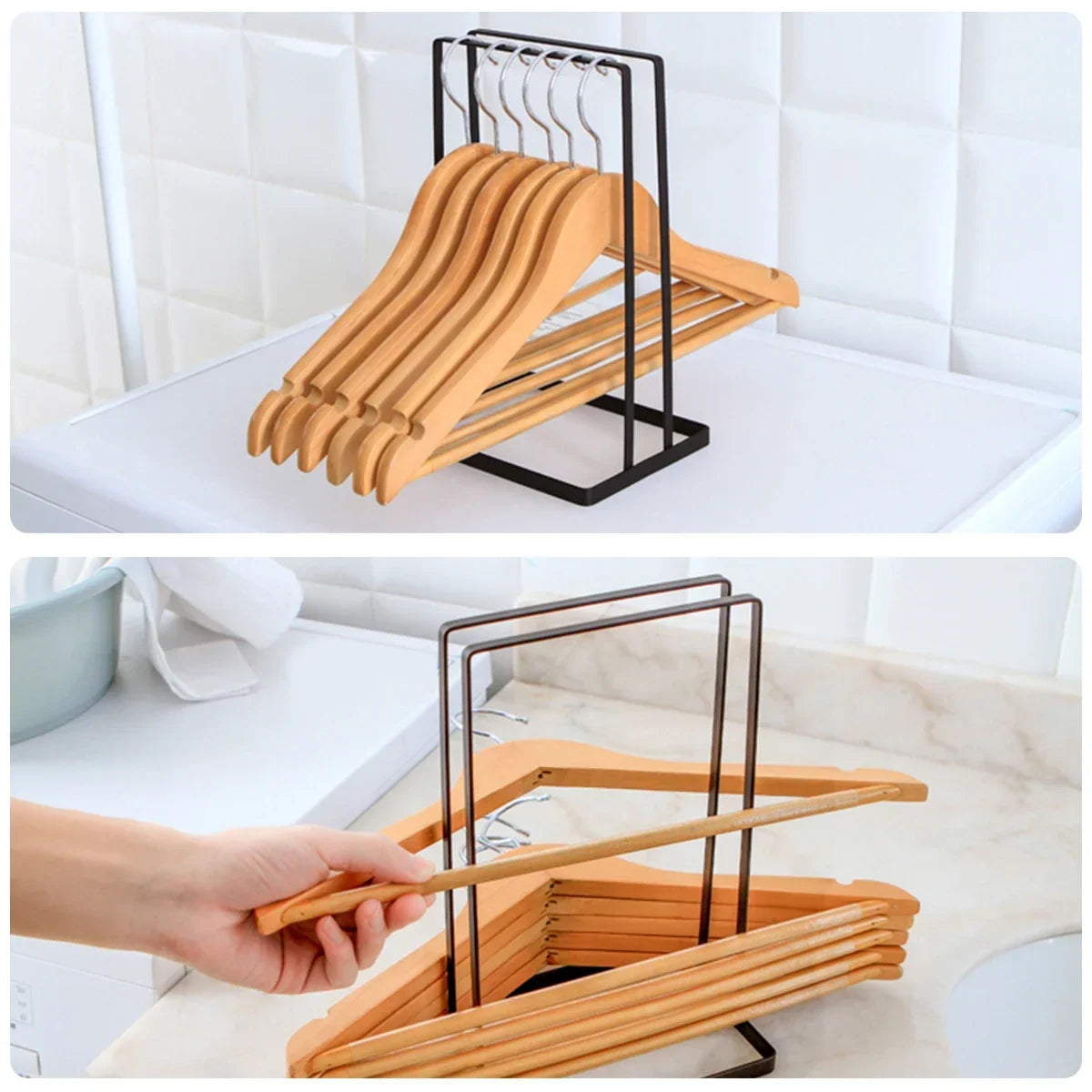 Willstar Large Hanger Stacker Rack – Stainless Steel Organizer