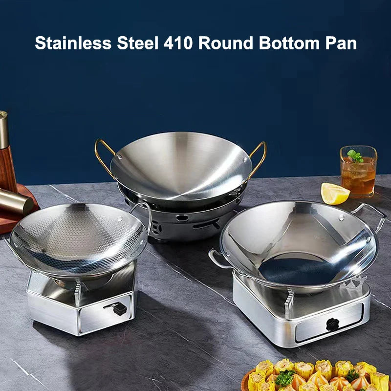 Stainless Steel Honeycomb Non-Stick Skillet with Handle