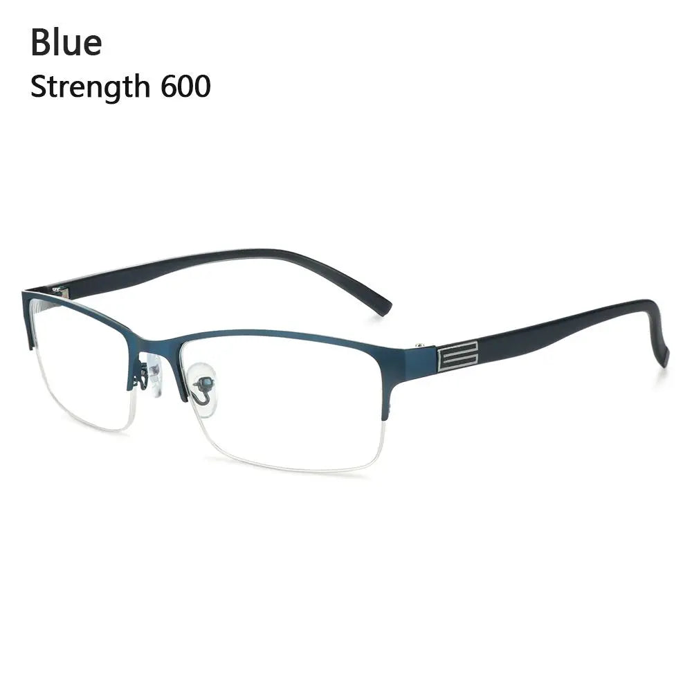KLASSNUM Men Square Frame Myopia Glasses | -1.00 to -6.00