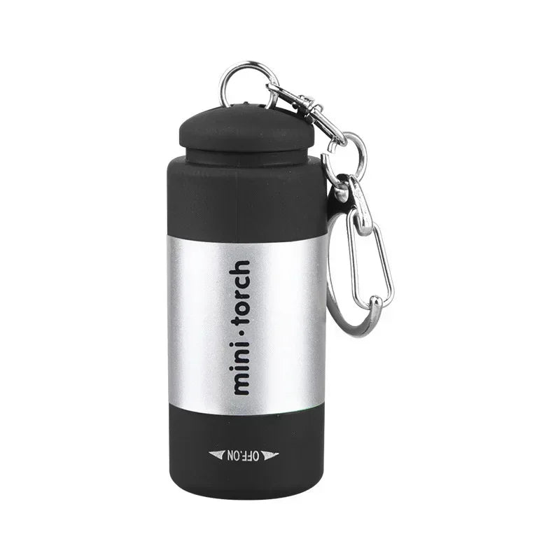 USB Rechargeable LED Keychain Flashlight – Waterproof Pocket Torch