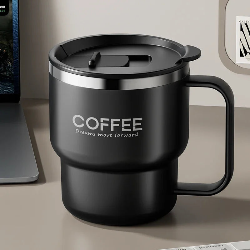 400ml Double Wall Stainless Steel Thermal Coffee Mug | Leak-Proof