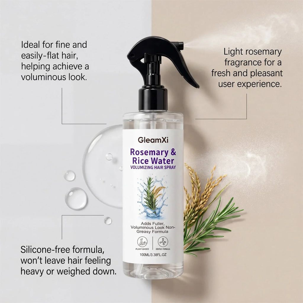 OceAura Rosemary Rice Water Hair Spray Serum – All Hair Types