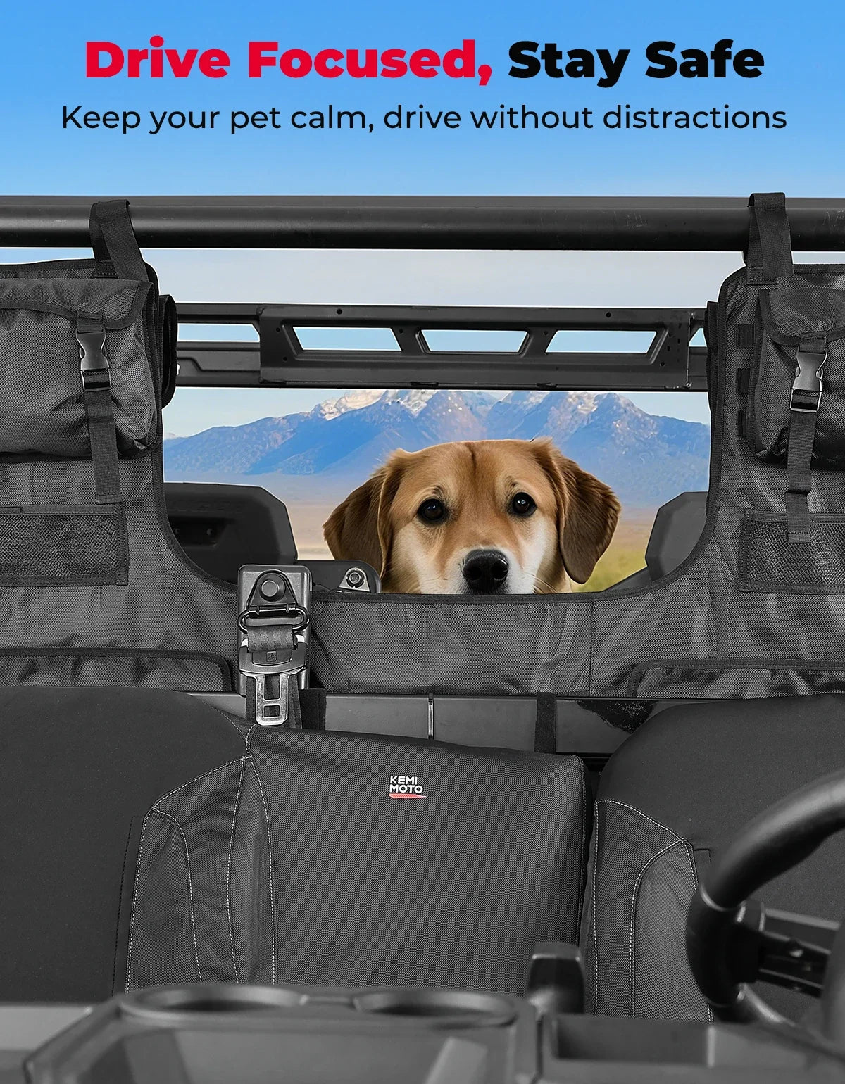 UTV Seat Back Storage Organizer – Polaris Ranger & Can-Am