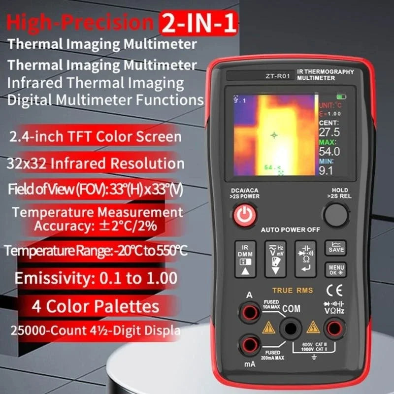 2-in-1 Thermal Imaging Camera & Multimeter H8WD