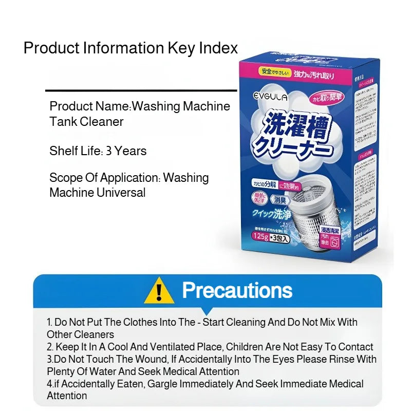 Washing Machine Descaler Powder – Front & Top Load Cleaner
