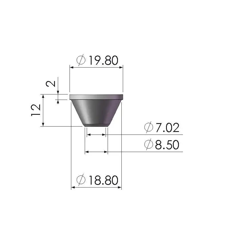 Aluminum LED Reflector Cup 20mm – Flashlight & Lighting Accessory