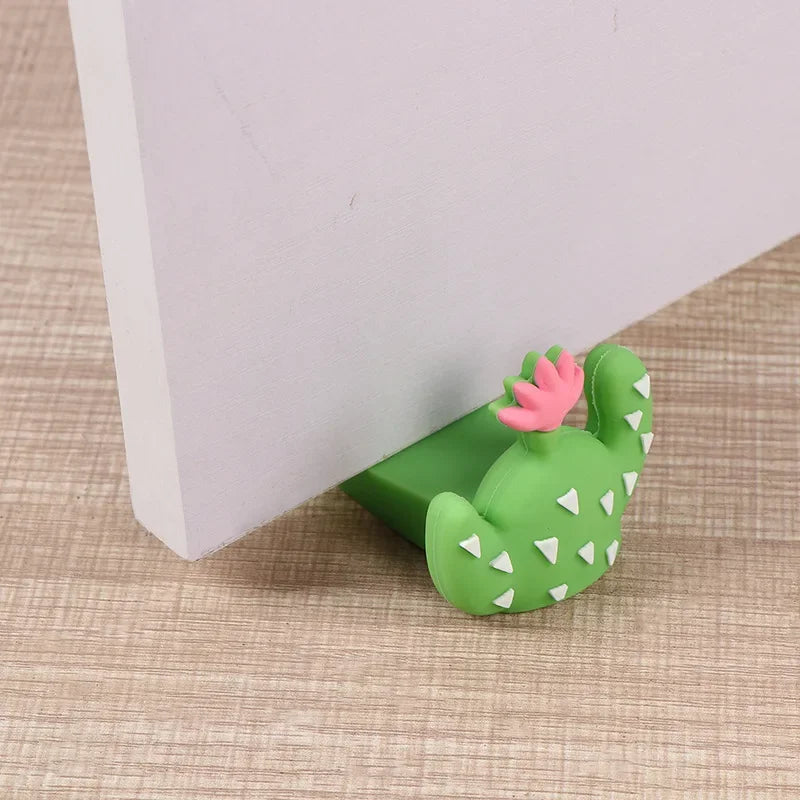Floor Door Stopper – Anti-Slam PU Rubber Block, No-Drill