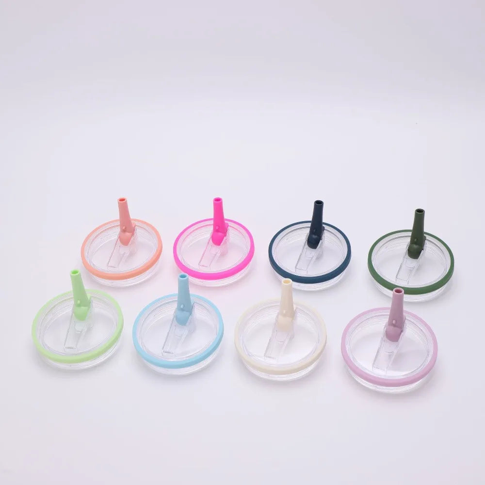 40oz Replacement Cup Lid with Folding Straw – Threaded Fit