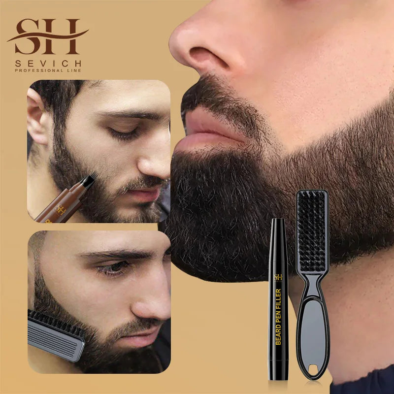 SEVICH Beard Filling Pen Kit – Waterproof Color & Shaping