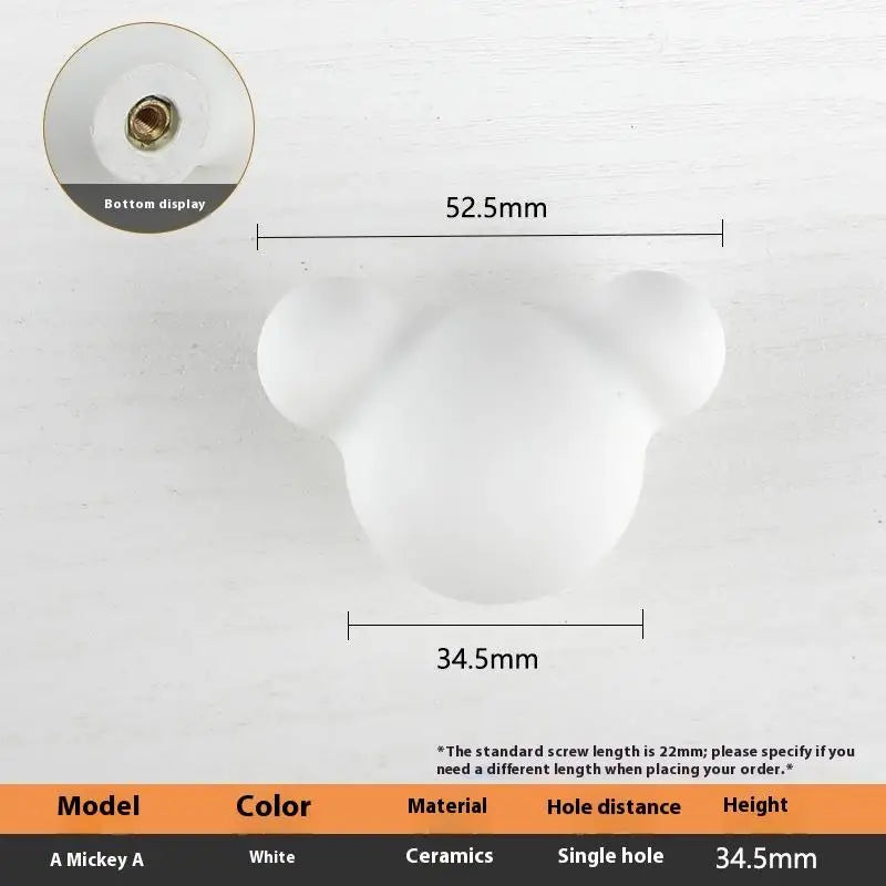 Nordic Ceramic Macaron Kids Cabinet Knobs & Drawer Handles