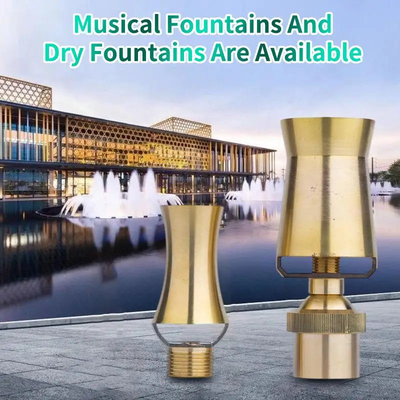 Brass Cedar Tower Ice Fountain Nozzle – Pool Water Feature