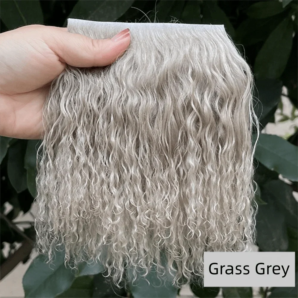 Mohair Lamb Wool Curly Hair Weft – DIY Doll Wig Extensions