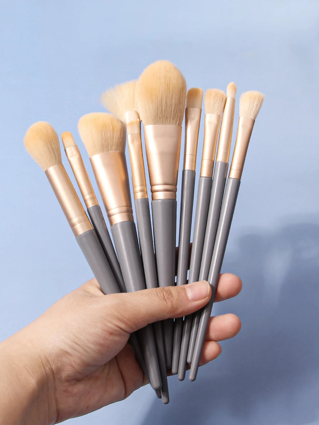 10-Piece Makeup Brush Set – Eyeshadow, Contour & Blush