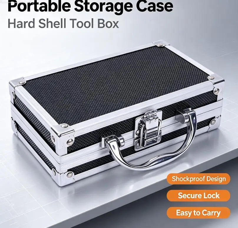 Shockproof Aluminum Alloy Tool Box – Impact-Resistant Safety Case