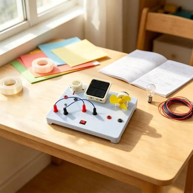 Solar Energy Teaching Board – Circuit Kit with Lamp, Buzzer & Motor
