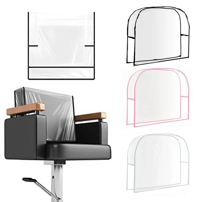 PVC Clear Salon Chair Back Cover – Universal Waterproof Protector