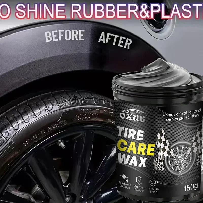 150g Tire Shine Retread Wax – Durable Gloss & Blackening Wax