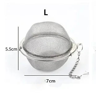 Stainless Steel Sphere Tea Ball Strainer & Spice Infuser