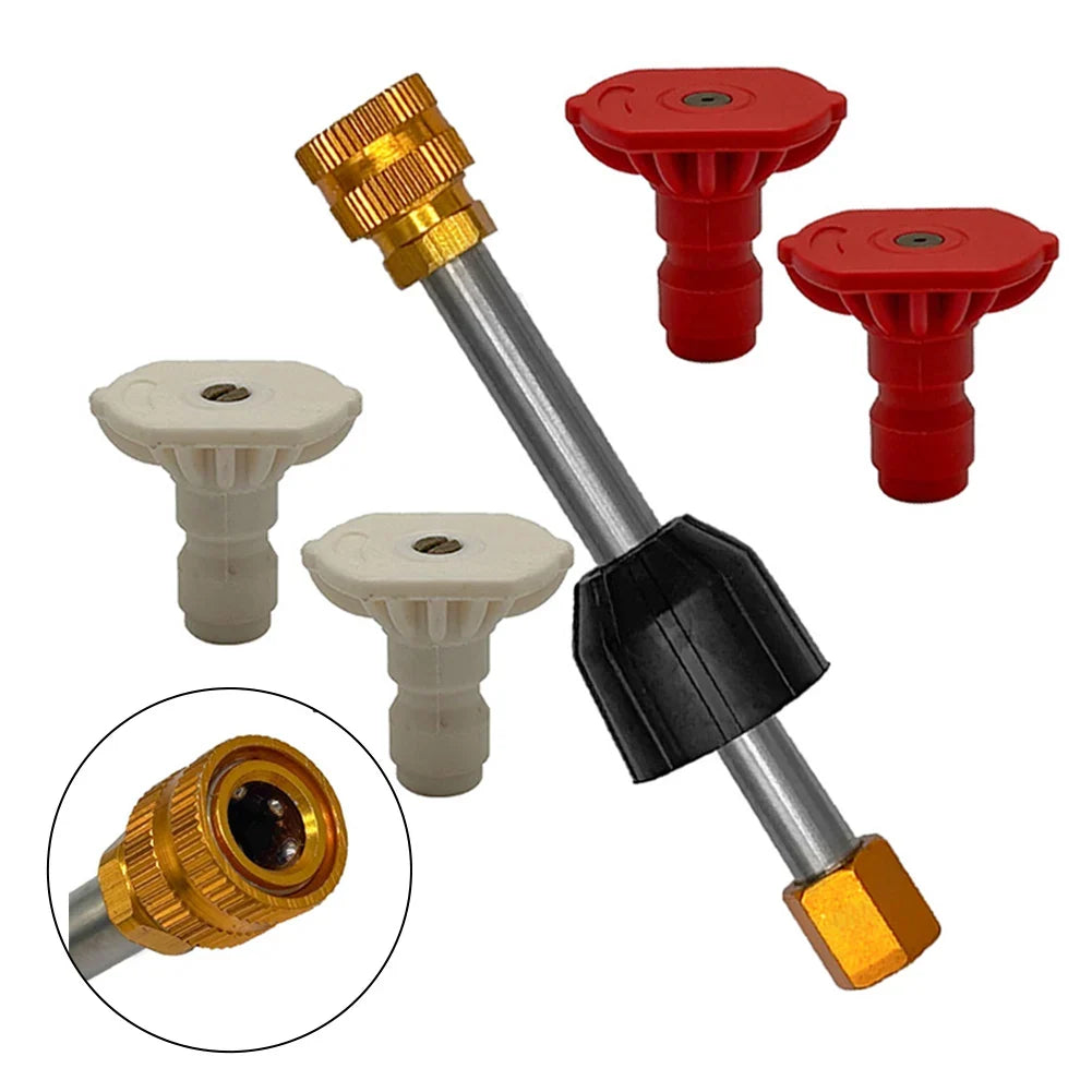 Pressure Washer Spray Lance & 4 Nozzles – Metal Connector