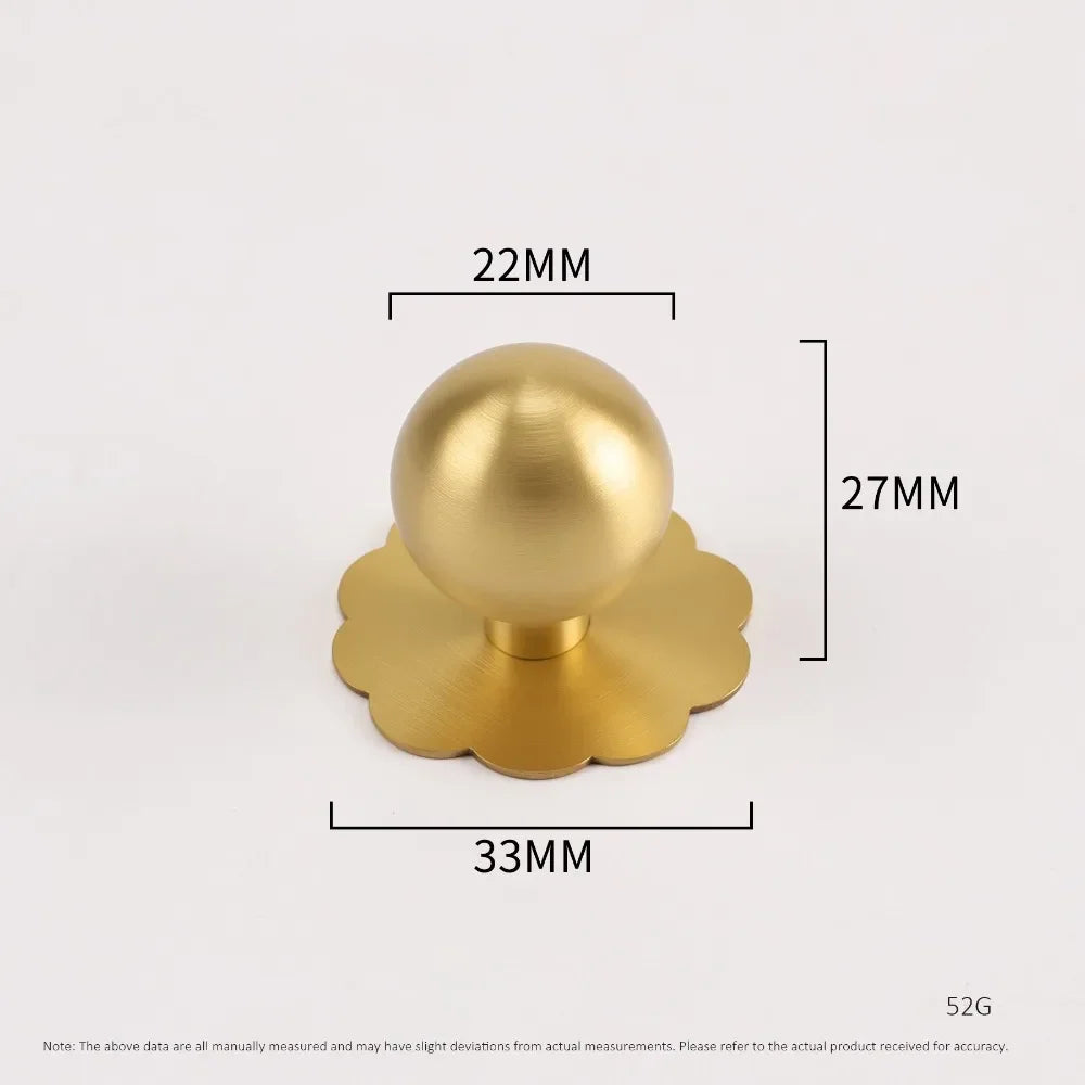 Brass Cabinet Pull with Backplate | Minimalist Gold Drawer Handle