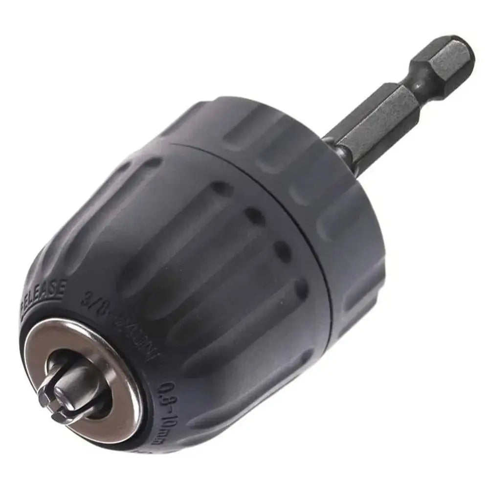 Keyless Drill Chuck 0.8–10mm | 3/8"-24UNF + 1/4" Hex Adapter