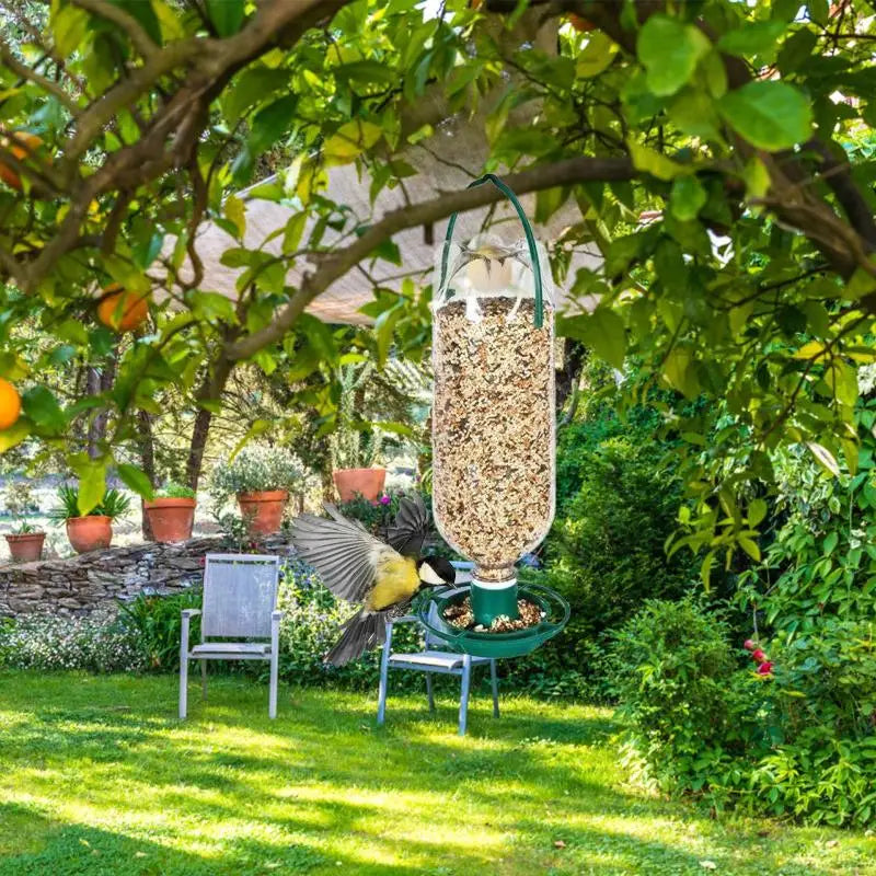 Automatic Hanging Bird Feeder Bowl for Parrots & Pigeons
