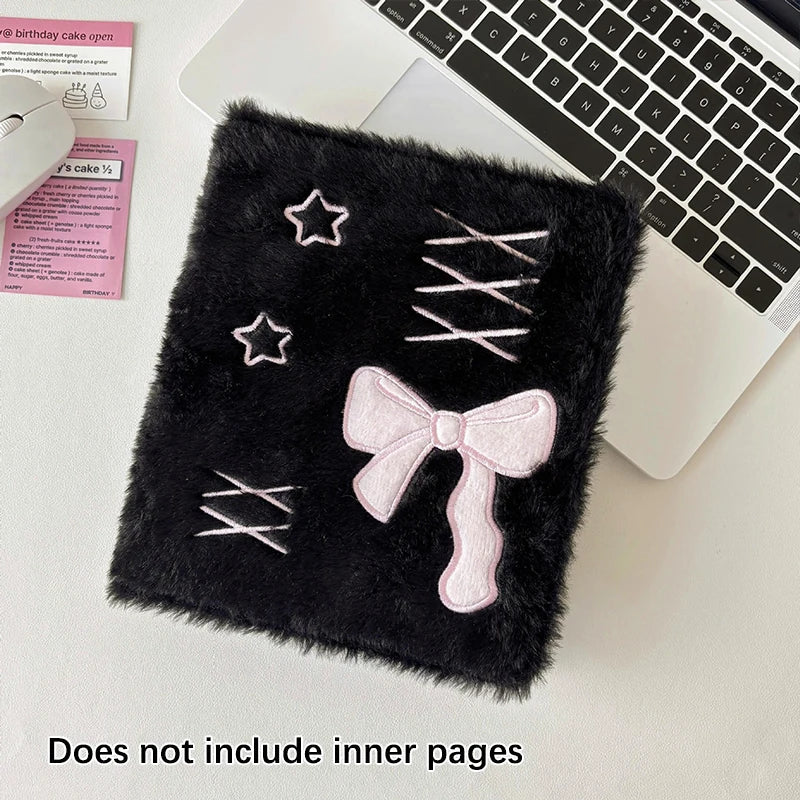 Cute Bow Plush A6 Kpop Photocard Album & Card Holder