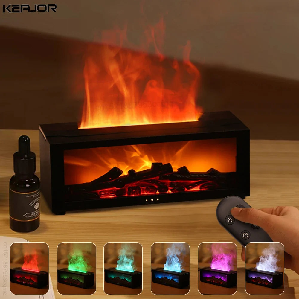 Flame Essential Oil Diffuser & Humidifier | RGB Light