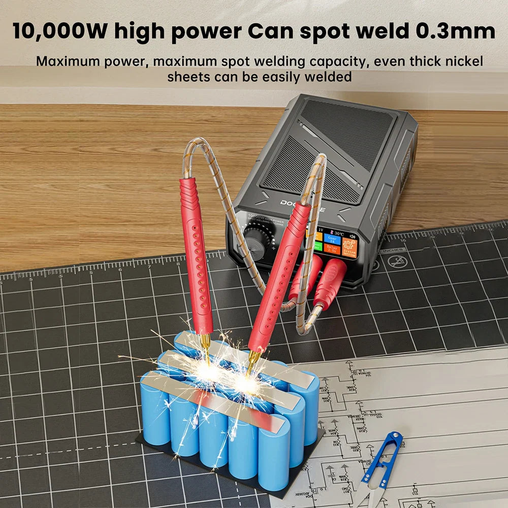 TK-20P 10,000W Dual-Pulse Portable Spot Welder – Foot Pedal Kit