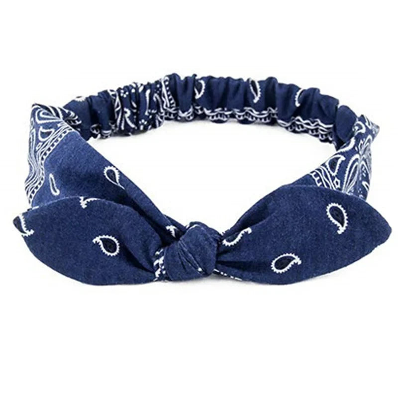 Paisley Knotted Turban Headband – Boho Hair Wrap for Women
