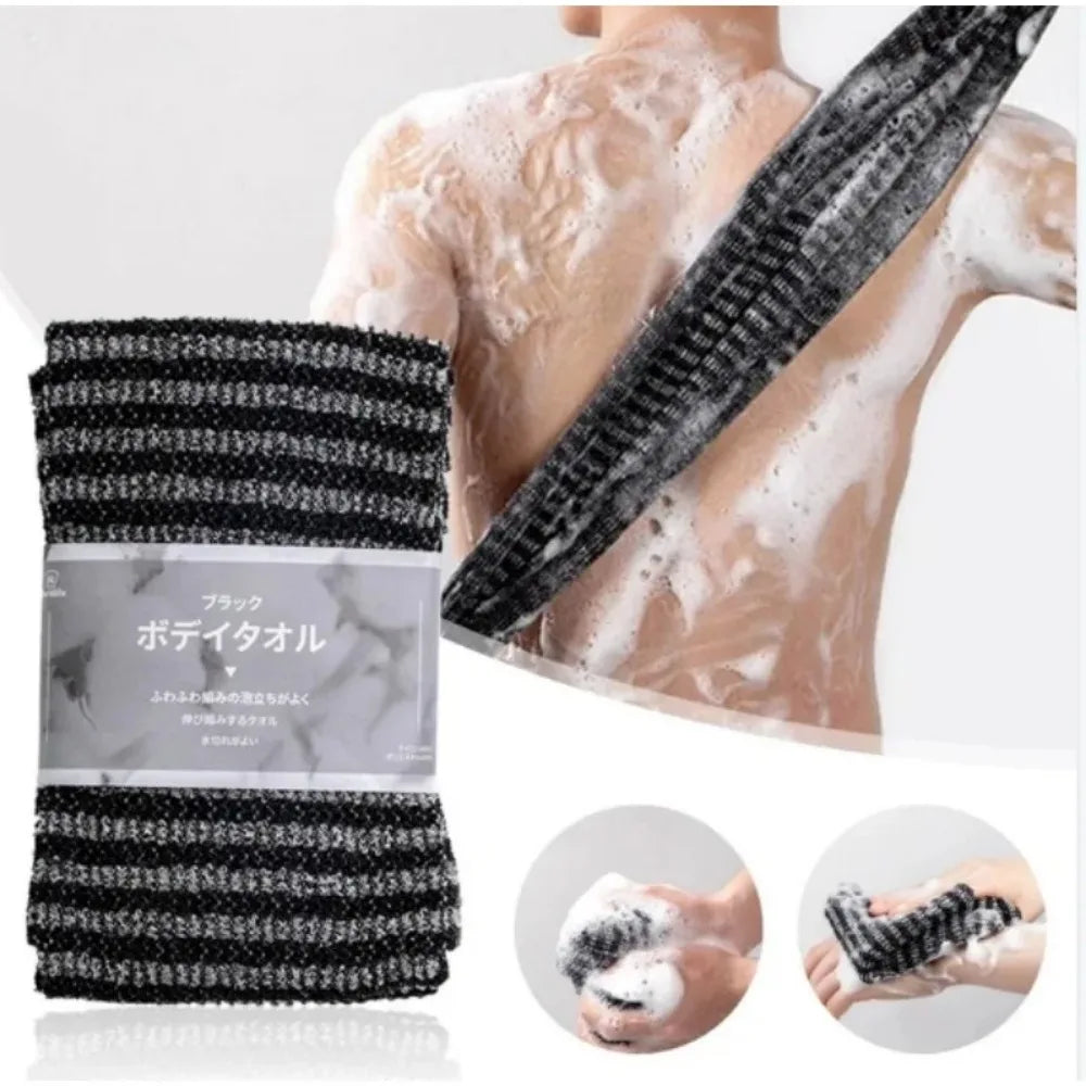 Japanese Exfoliating Bath Washcloth – Body Scrub Back Towel