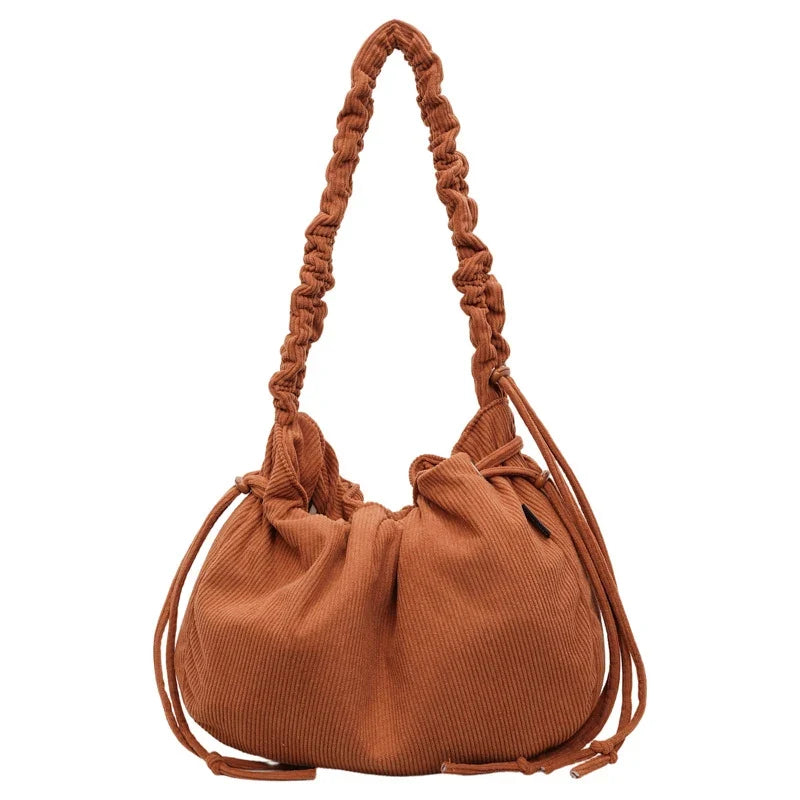 Korean Corduroy Crossbody Cloud Bag – Women's Shoulder Bag
