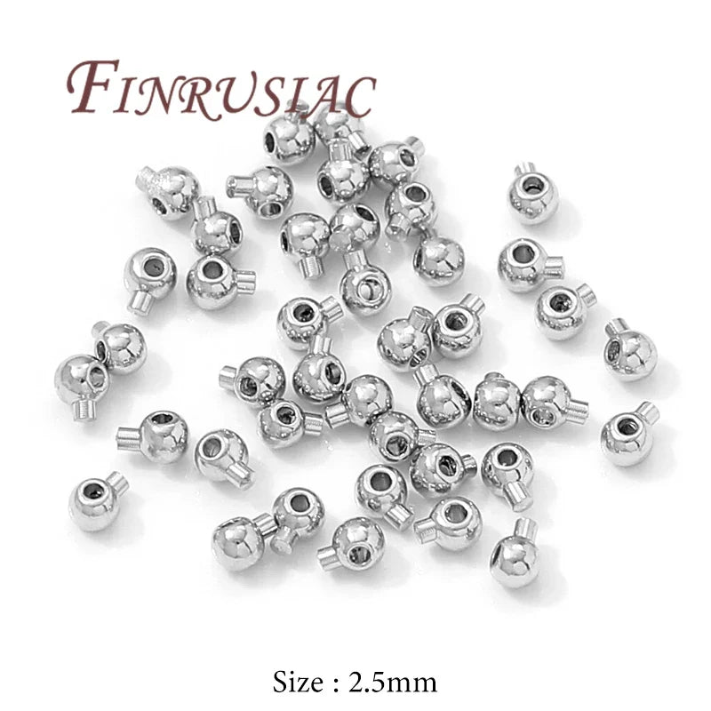 18K Gold Plated Crimp End Beads 2.5mm 3mm | Jewelry Making
