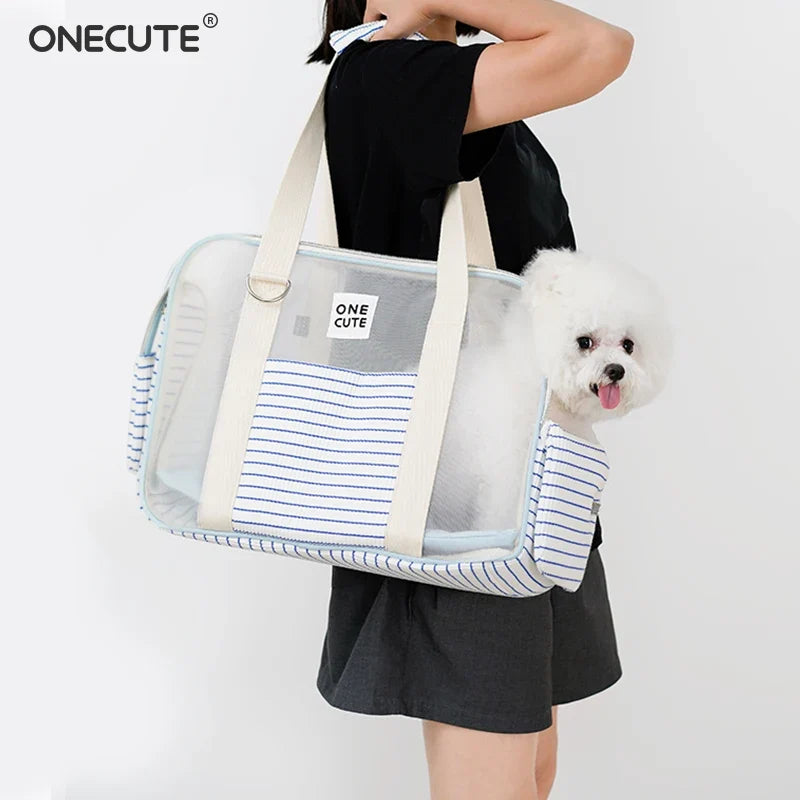 Transparent Window Pet Carrier Bag – Small Dogs & Cats Travel