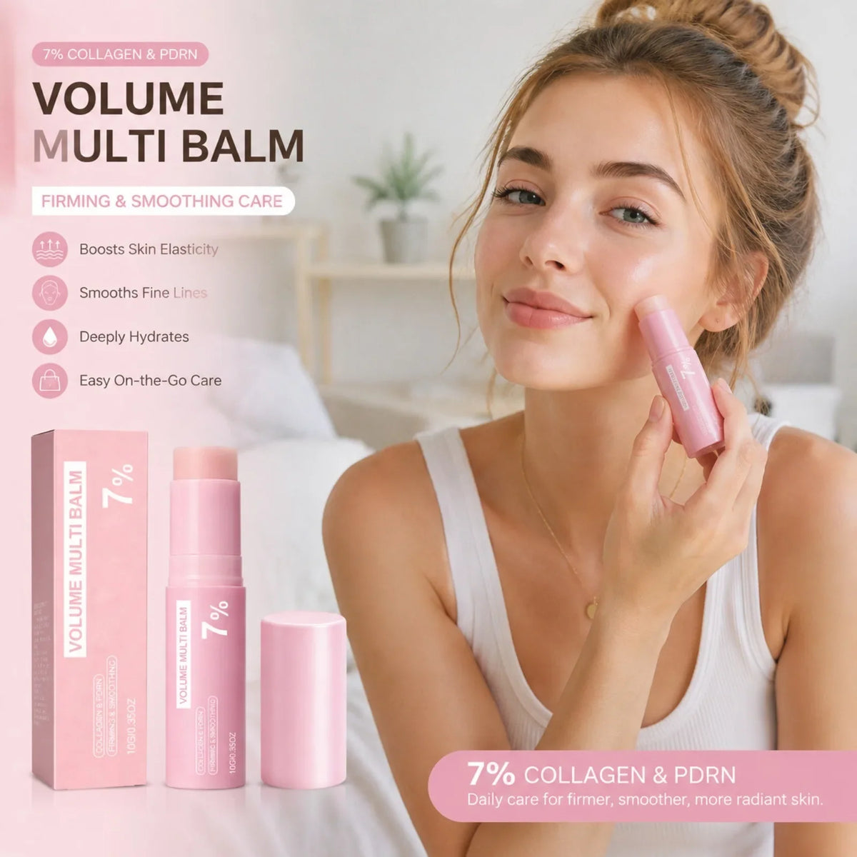7% PDRN Pink Collagen Multi Balm – Face, Lip & Eye Moisturizer